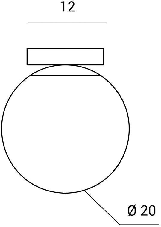 Miloox Потолочный светильник из опалового стекла Jugen cromo 1744.74 - 1744.75 - 1744.76 - Вид №7