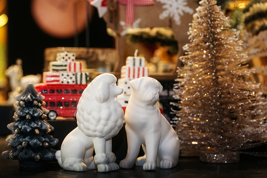 Фигурка декоративная из керамики Бульдог, белая KJ COLLECTION 152629DOG - Вид №2