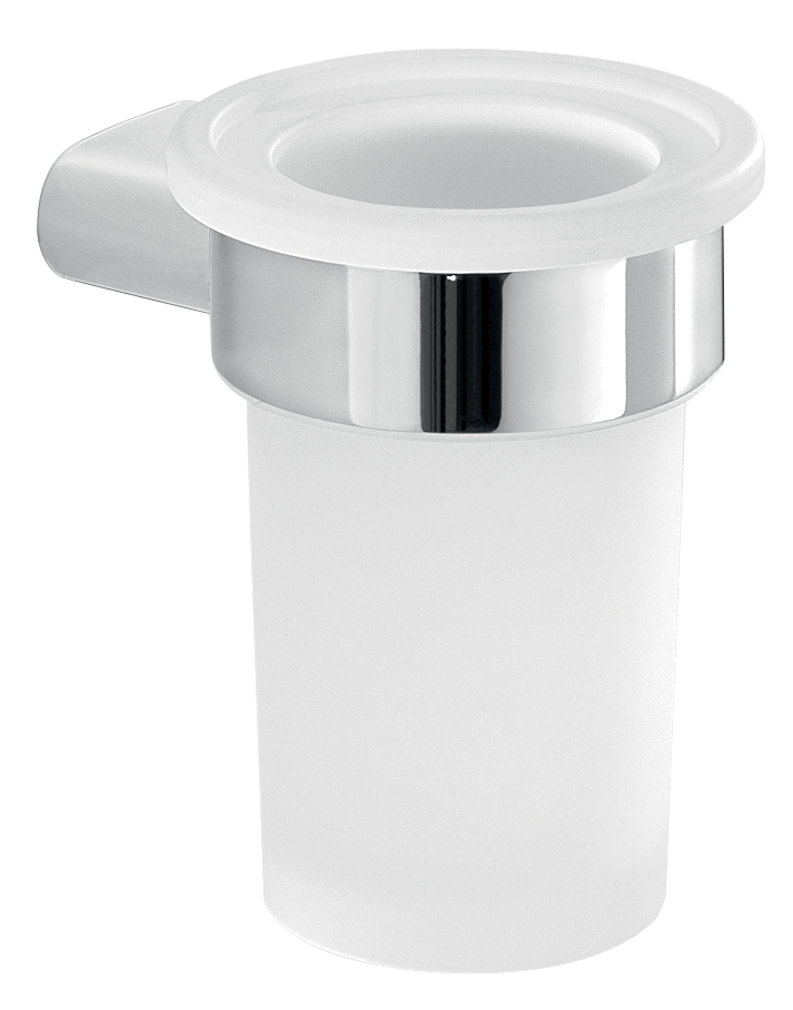 A110(13) Gedy G-Azzorre, настенный стеклянный стакан, цвет хром 