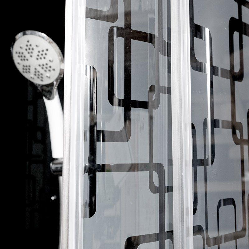 D08S LED Душевая кабина DETO Серия D BМ1510 стандартная BLACK - Вид №23