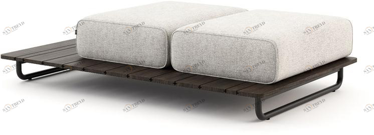 Domkapa Прямоугольный садовый пуф из ткани Copacabana sun-id-1395050