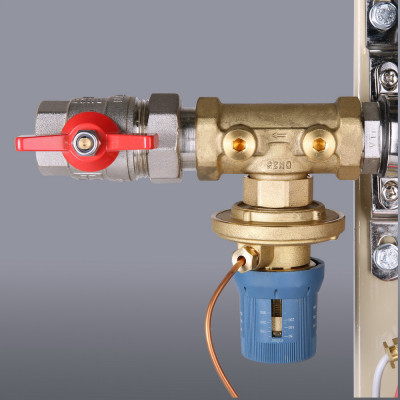 VT.GPA.05S04.L3 Узел этажный для поквартирного учета тепловой энергии с автоматическим регулятором перепада давлений Valtec 3/4", 3 вых., ввод слева  - Вид №6