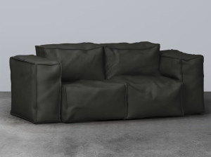 2-местный кожаный диван