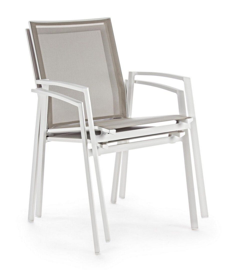 Алюминиевый штабелируемый садовый стул с подлокотниками BIZZOTTO Cruise ARCH-00086262 - Вид №14