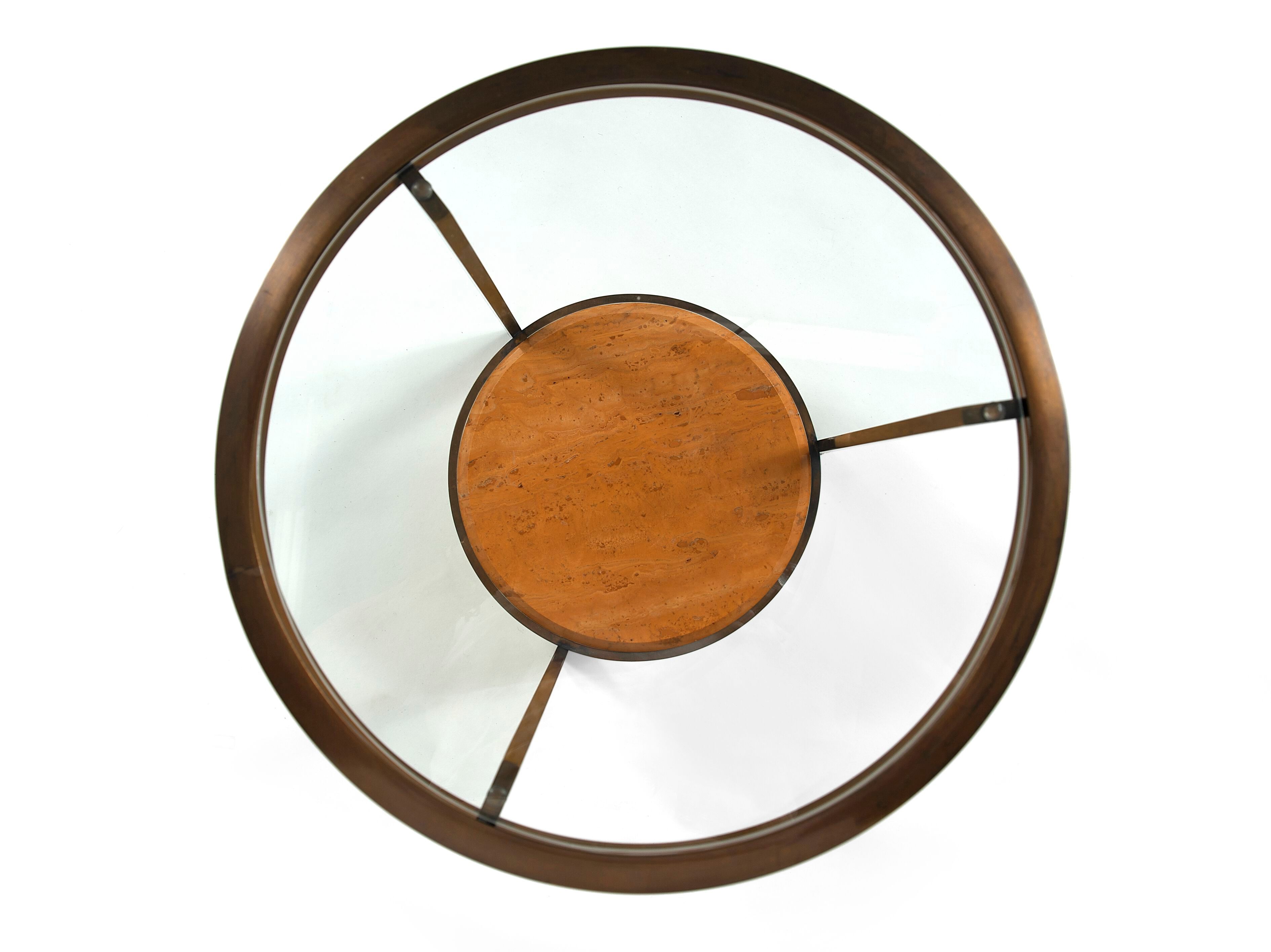 Круглый Хрустальный журнальный столик Borzalino PAUL ARCH-00016429 - Вид №3