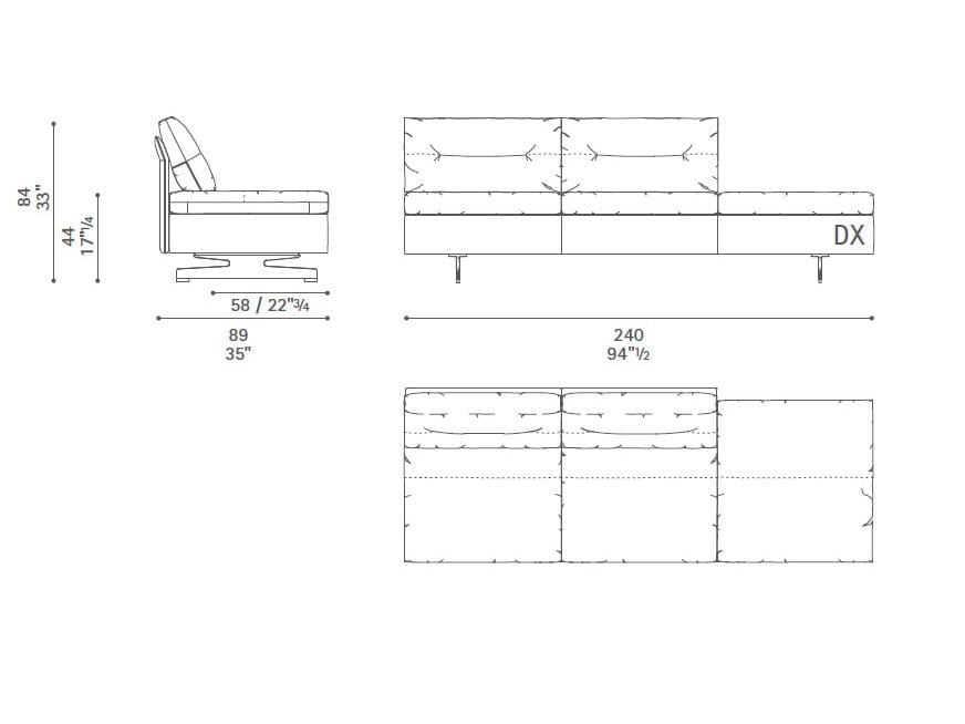Диван с журнальной стойкой Poltrona Frau коллекция-диваны и кресла ARCH-00101037 - Вид №32