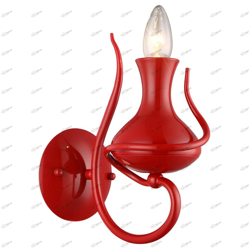 Бра Arte Lamp Vaso A6819AP-1RD ARTE LAMP КЕРОСИНОВАЯ ЛАМПА, ПОД СТАРИНУ, СВЕЧА 078369 Красный;яркие 