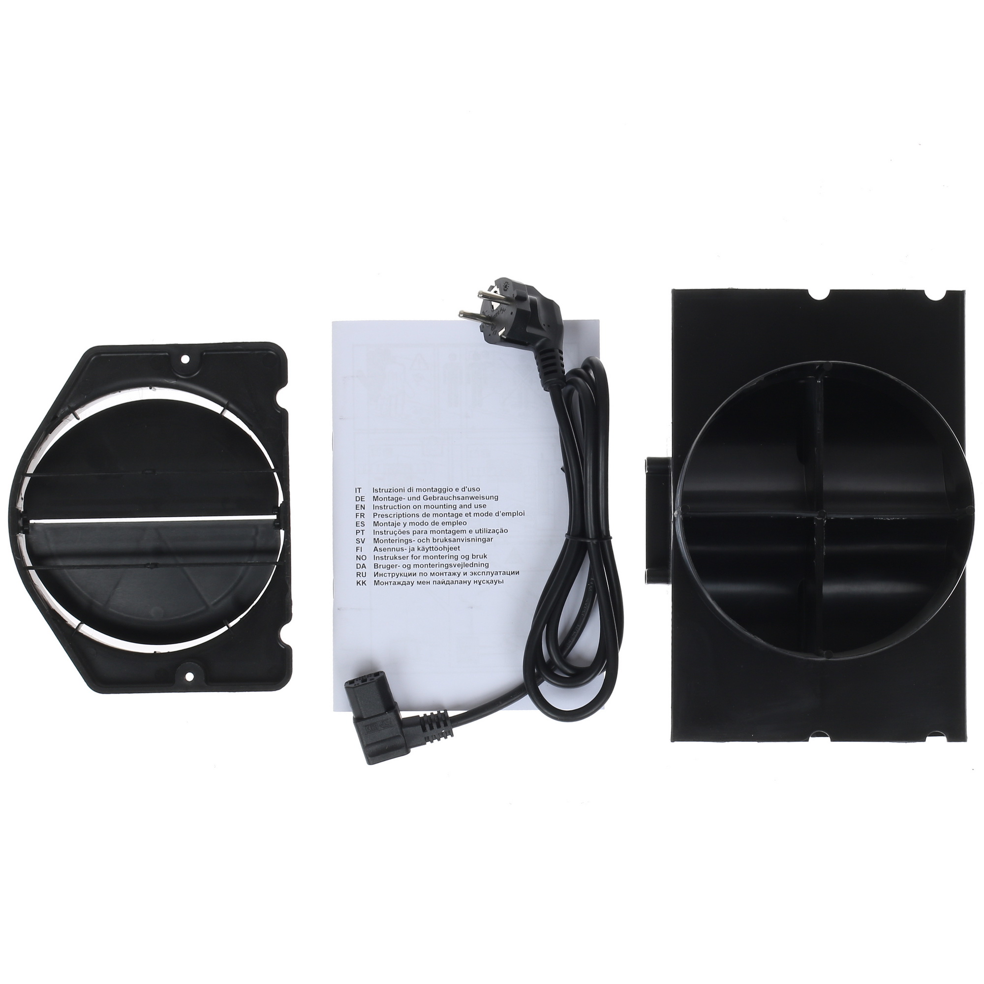 1106570 Вытяжка каминная Jetair TOUCH BL/A/60 черный/серый STDN-0016391 - Вид №8