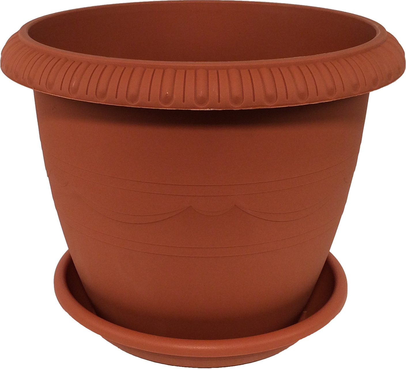 101-4 Горшок цветочный Le Jardin d=15 1.6 Л. Терракот Цветочная коллекция 