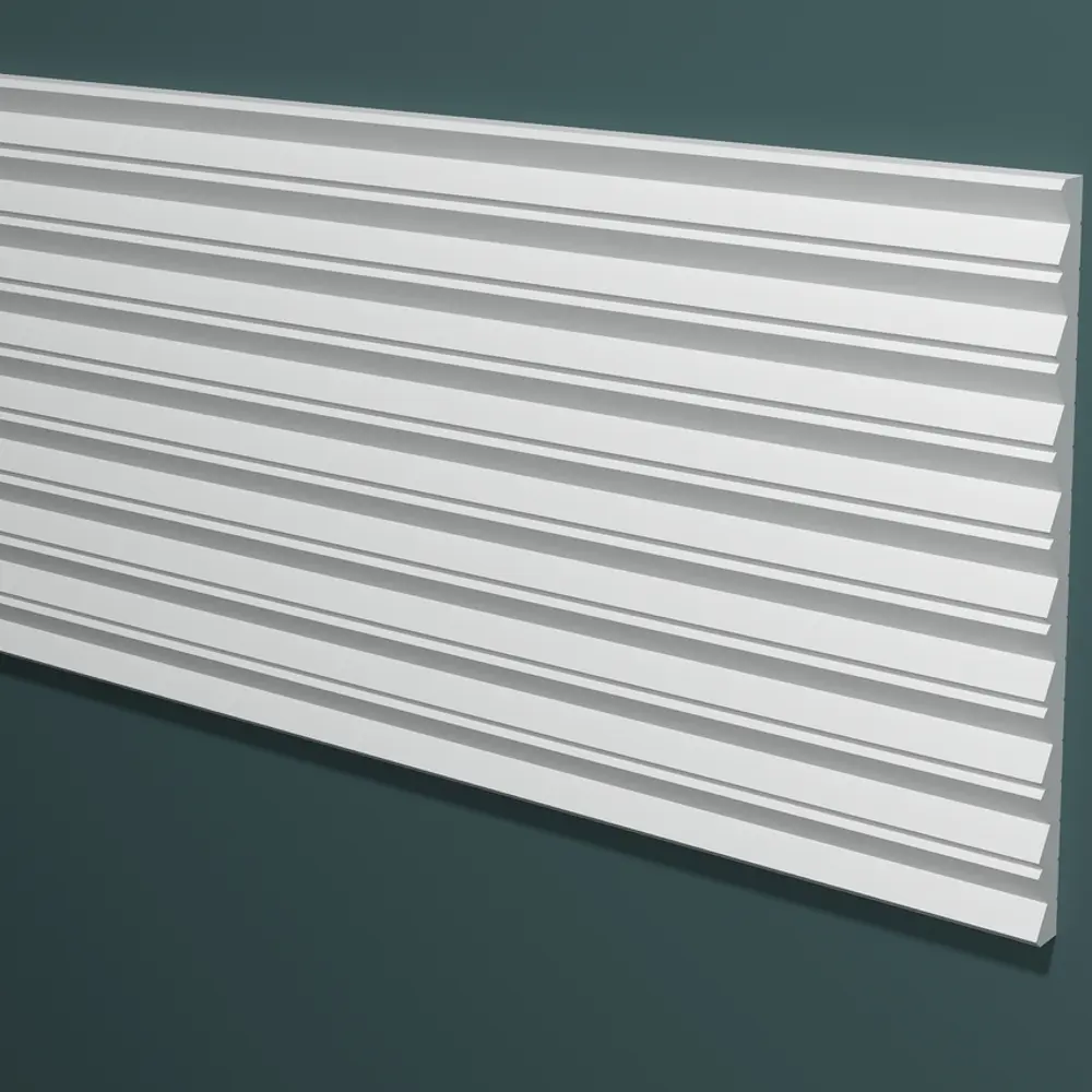 Панель настенная полистирол ударопрочная Decor-Dizayn DD908-14 белая 180x10x2000 мм 86543067 STLM-2204939 