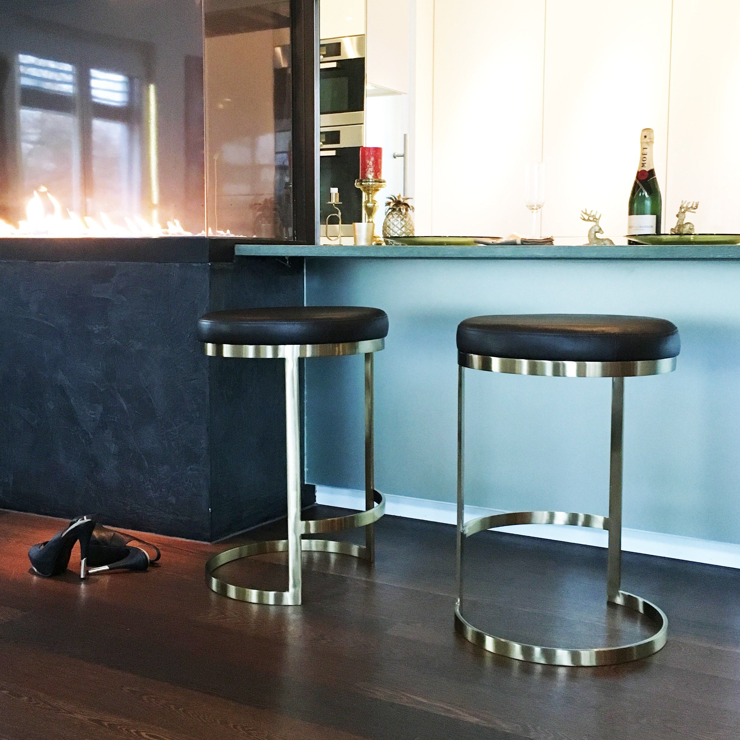 Стальной табурет с подставкой для ног ZALABA Design Ola ARCH-00053960 - Вид №4