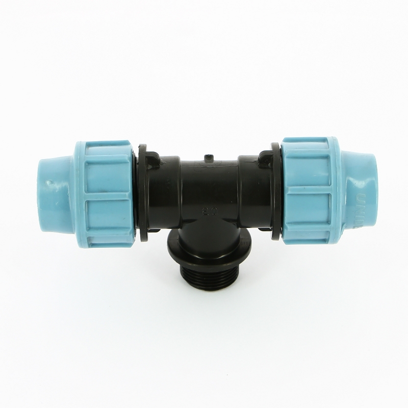 Тройник обжим-Н для труб ПНД UNIDELTA 20х3/4" 1010020003