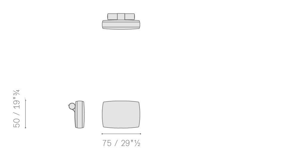 Ткань съемный садовый диван Poltrona Frau Boundless Living Outdoor Collections ARCH-00134649 - Вид №42