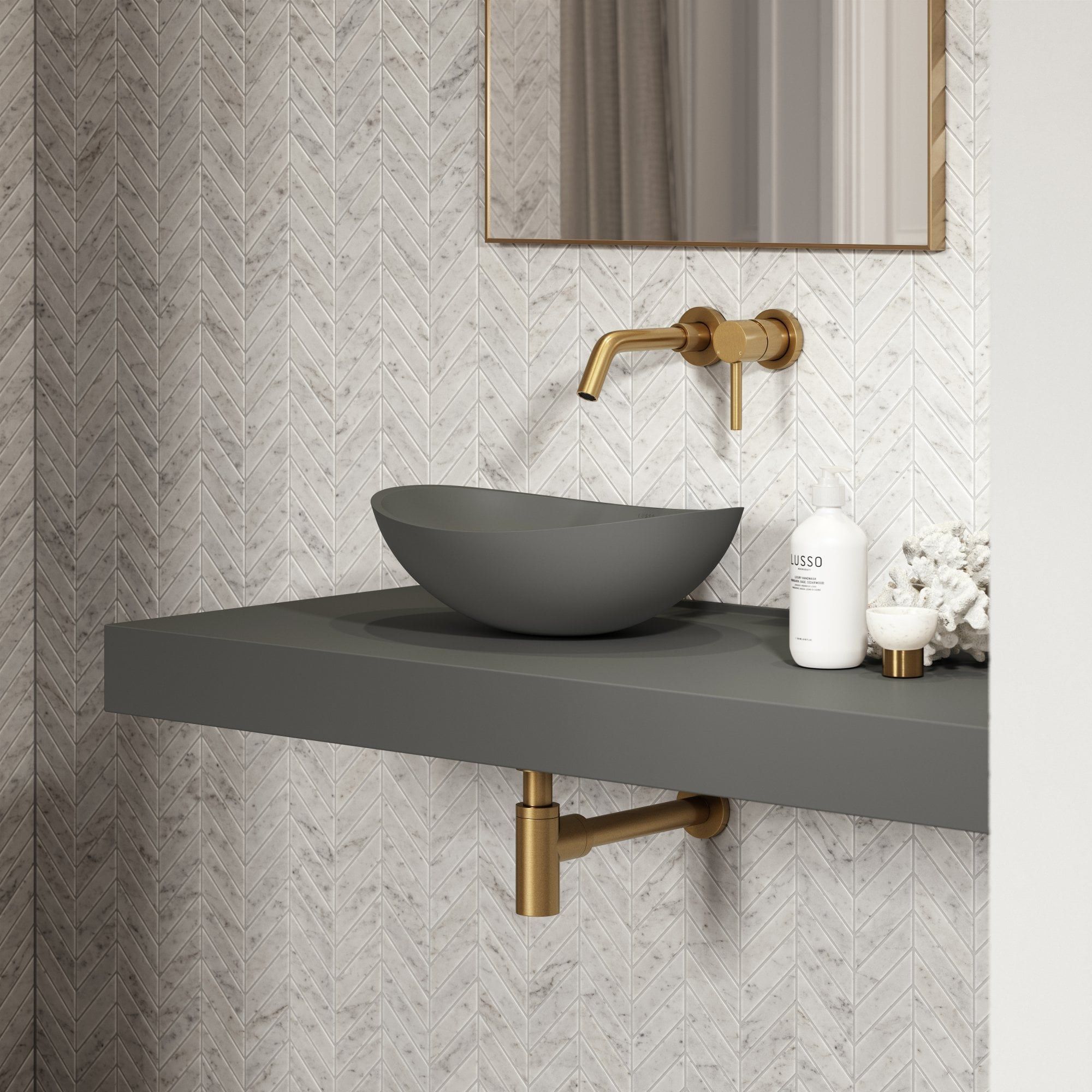 Овальная столешница из смолы LUSSO Soho ARCH-00143955 - Вид №12