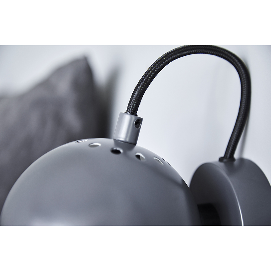 475065011 Лампа настенная ball, D12 см, черная матовая Frandsen  - Вид №3