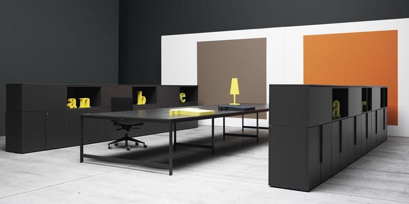 Manerba Модульный офисный шкаф с распашными дверцами K-box sun-id-1377800 - Вид №4