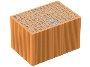 Блок для несущей армированной кладки