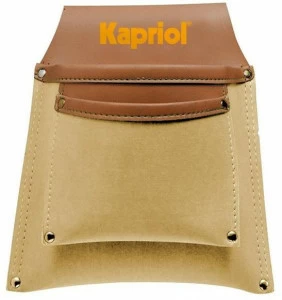 KAPRIOL Кожаная сумка с двойным карманом Hand tools - accessori hand tools