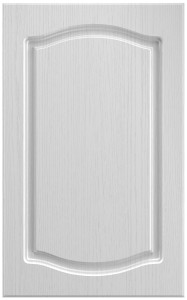 Фасады для кухни Классика Фрезеровка «Классика двойная» Белая структурная №511