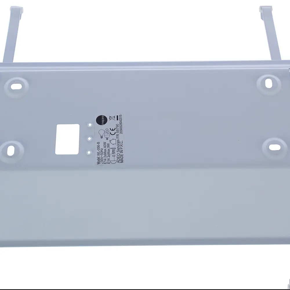 База для светильника Inspire WL-056 большой 2xE14х40 Вт, металл, цвет белый 14697339 STLM-2027420  - Вид №3