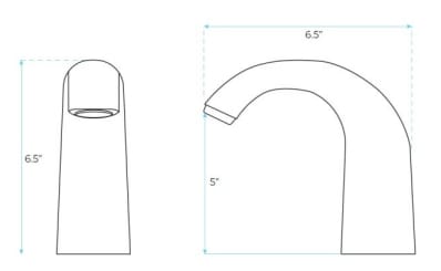Однорычажный инфракрасный смеситель для раковины Fontana Showers FB507C-SFRG ARCH-00074487 - Вид №2
