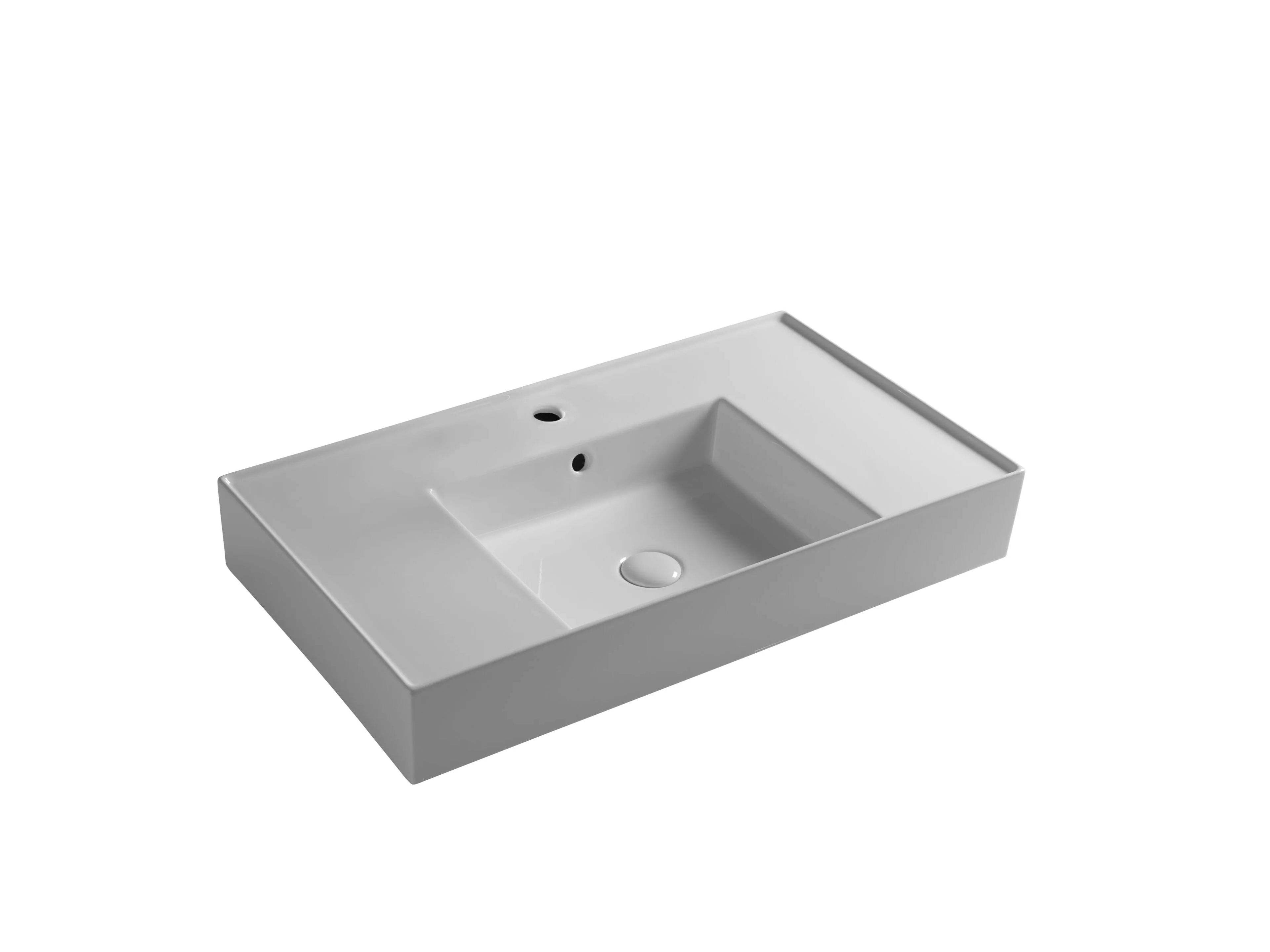 Керамическая одиночная прямоугольная раковина Olympia Ceramica DROP ARCH-00136620 - Вид №18