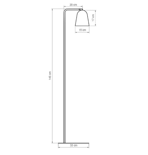 Регулируемая металлическая светодиодная напольная лампа luxcambra Lula ARCH-00046963 - Вид №2