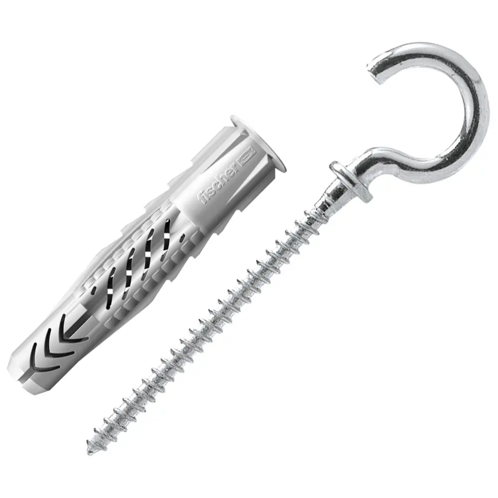 Дюбель-крюк-полукольцо Fischer UX RH, 8x50 мм, нейлон, 25 шт STLM-2116308