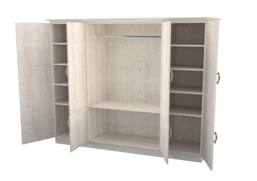 Шкаф распашной четырехстворчатый белый "Эдем" DREAMLINE ЭДЕМ 174493 Белый  - Вид №1