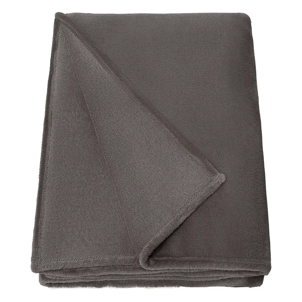 Плед KREAFORTA Flandria 200x220 см микрофибра цвет серо-коричневый 89436686 STLM-2157822