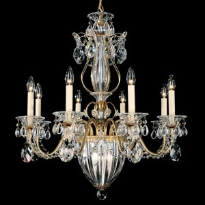 Люстра 1248-23 от Schonbek прозрачная/золото SCHONBEK ДИЗАЙНЕРСКИЕ 246686 Прозрачный;золото