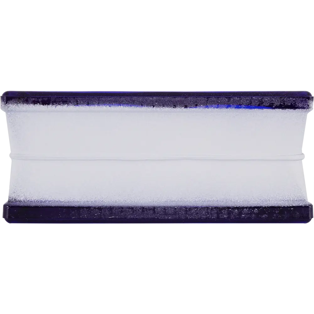 Стеклоблок Волна окрашенный в массе цвет синий 13940085 STLM-2125029 VITRABLOCK  - Вид №1