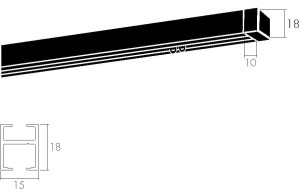 Алюминиевая карниз