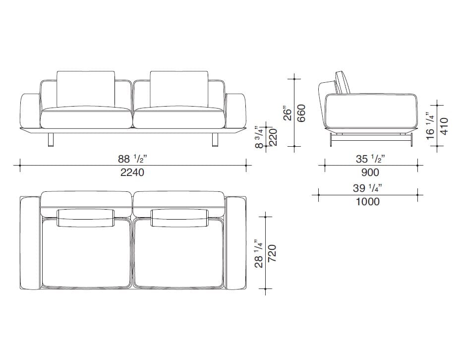 Модульный тканевый диван Lema двор ARCH-00115540 - Вид №13