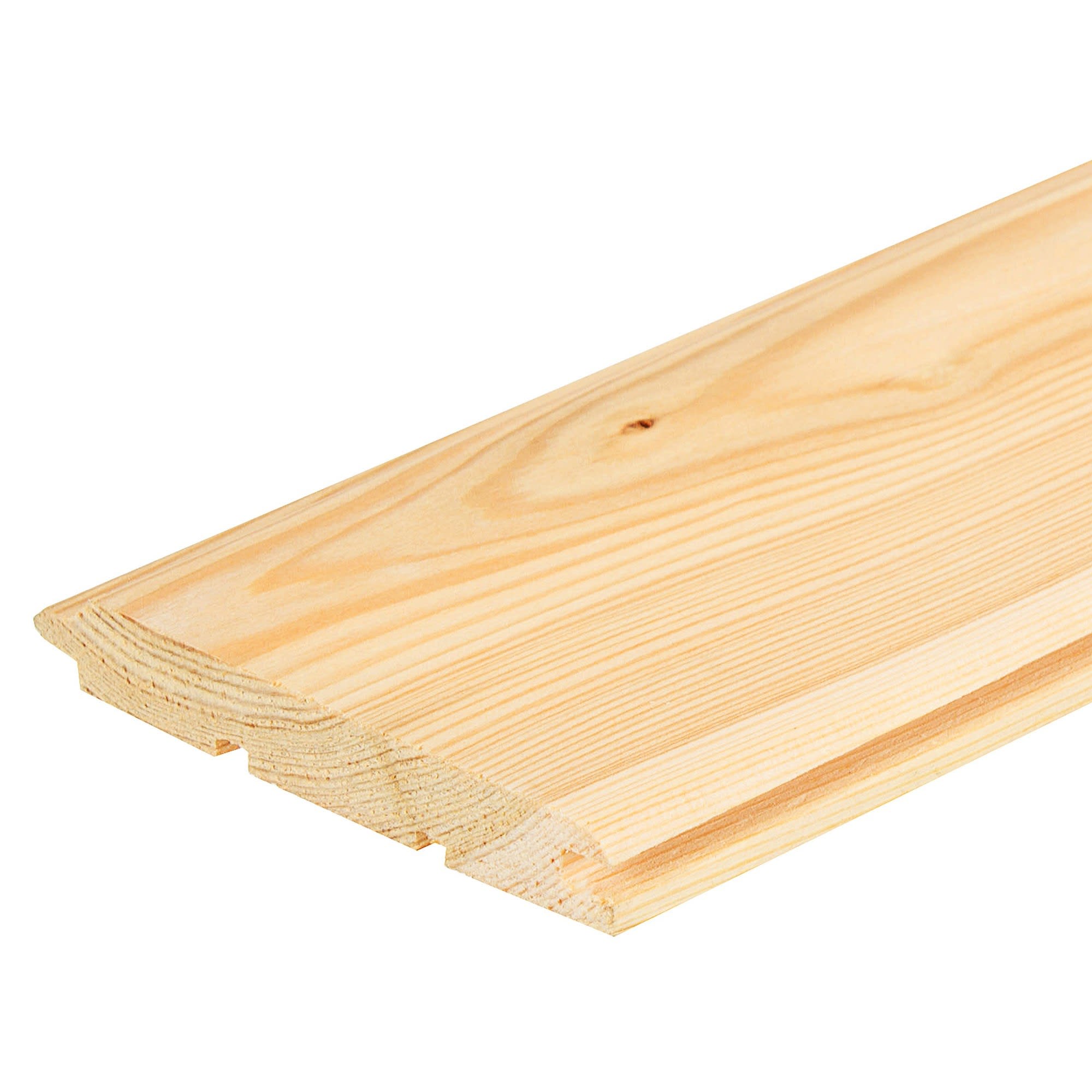 81949786 Вагонка лиственница 14х97х2000 мм штиль сорт Оптима 8 шт. 1.55 м² Santreyd 