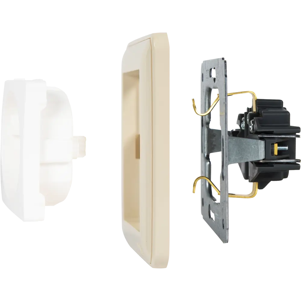 Рамка трехместная SYSTEME ELECTRIC W59 для розеток и выключателей в цвете слоновая кости 18799391 STLM-0012760 - Вид №3