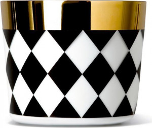 10605167 Sieger by Furstenberg Кубок для игрист. вина Sieger by Furstenberg "Глоток золота.Ромбы" 300мл (чёрно-белый) Фарфор