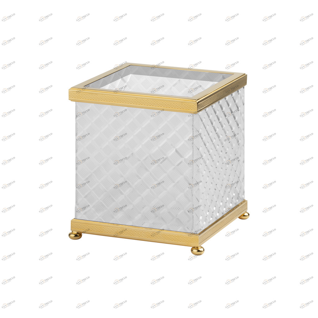 FS09C-653 FS09C-653 Диспенсер для салфеток для гостей ЛОСАН РАЗМЕР КРИСТАЛЛ Cristal & Bronze CRISTAL TAILLE “LOSANGE” CISELÉ 