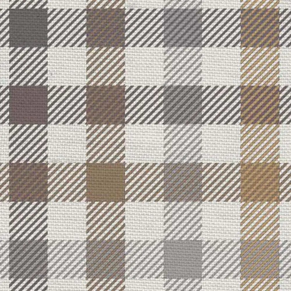 Штора на ленте для кухни Beige 145x180 см клетка цвет бежевый 84761669 STLM-2168250 LINEN WAY  - Вид №2