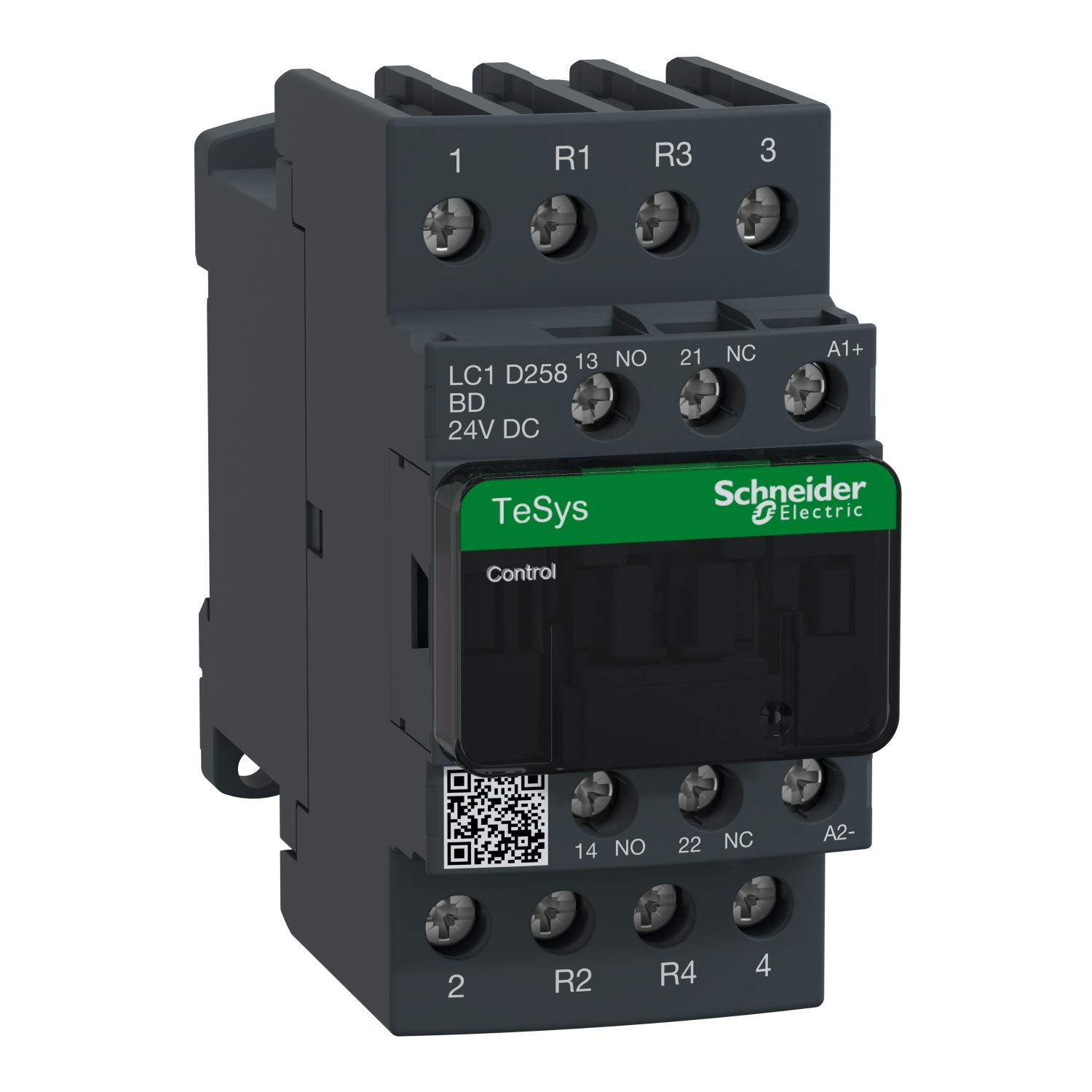 LC1D258BD Контактор LC1D 4P 40А 440/24В DC 22кВт Schneider Electric TeSys 