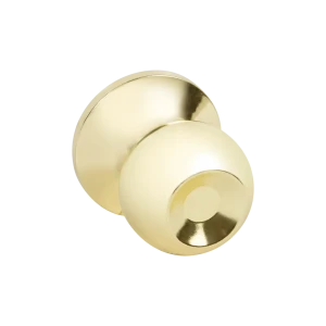 Дверная ручка-шар ФАБРИКА ЗАМКОВ 6073 с защелкой, золото 89347002