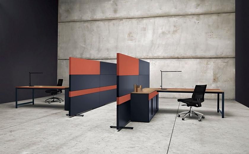 Manerba Отдельностоящая офисная перегородка из дерева K-word sun-id-1481570 - Вид №2