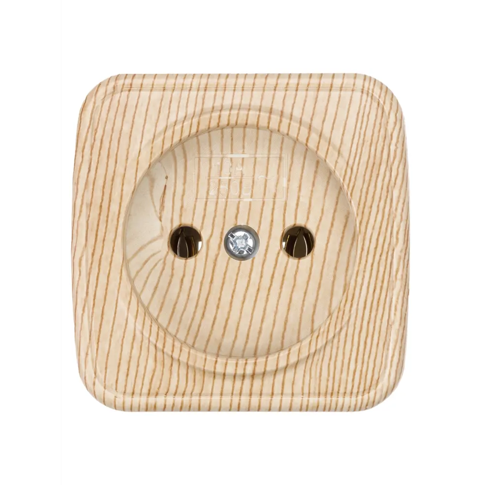 Розетка накладная TDM Electric Дача в цвете сосна 89376327 Серия отсутствует STLM-1116735 - Вид №1