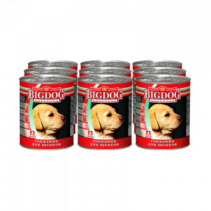 ПР0049097*9 Корм для щенков Big Dog банка 850г (упаковка - 9 шт) ЗООГУРМАН
