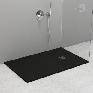 705954 Душевой поддон из минерального литья АНТРАЦИТ в комплекте с сифоном, Kerasan DOCCIA Италия