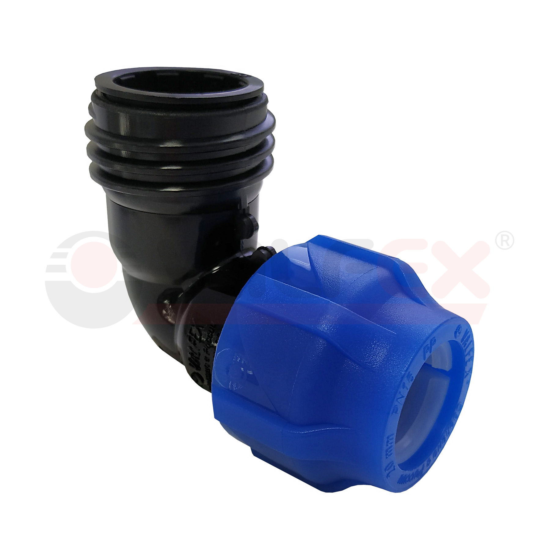 1210012425012 Valfex Отвод компрессионный с наружной резьбой 