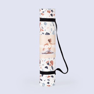 DYYOGAMTW Коврик для йоги terazzo yoga белый Doiy