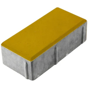 Плитка тротуарная прямоугольная Лайн 200x100x40 мм желтый 84693372 STLM-2139837