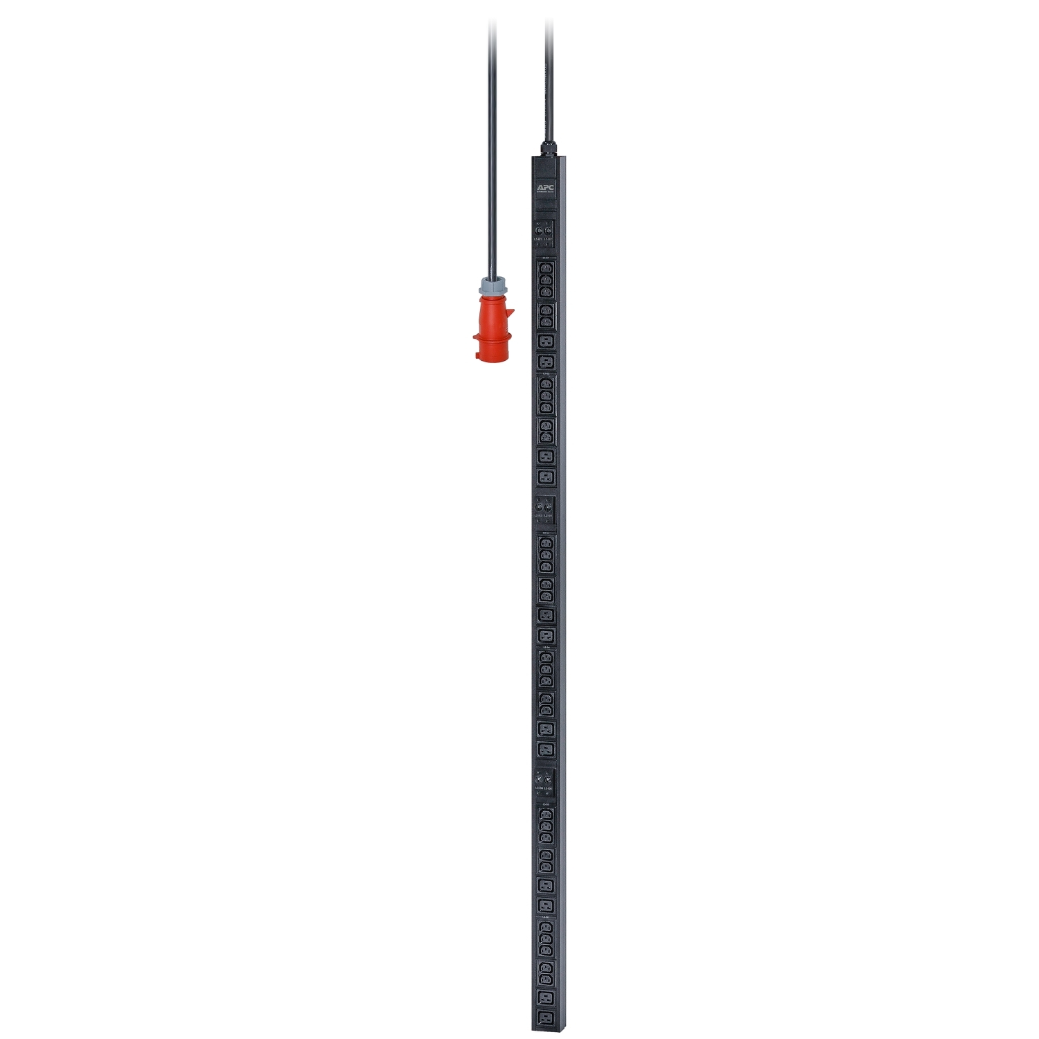 EPDU1232B Стоечный блок распределения питания серии Easy PDU, базовый, 0U, 400В, 32A, 3Ф, C13x30 , С19x12, Вх IEC 309, 3P+N+PE, 2м Schneider Electric 