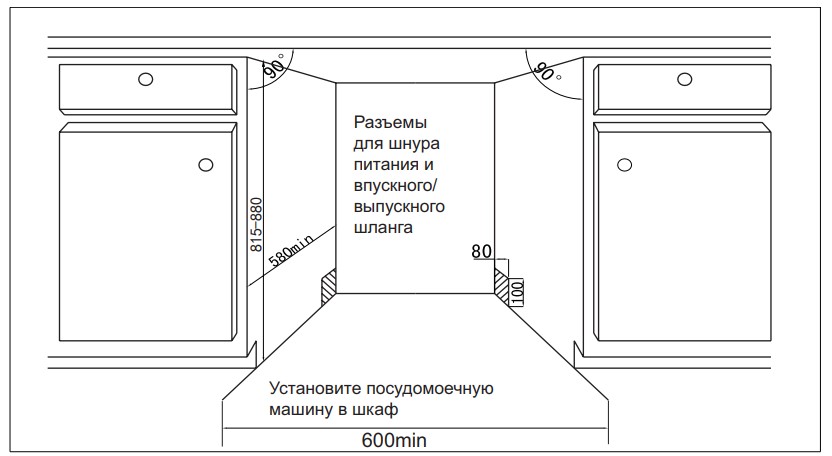 9185552 Встраиваемая посудомоечная машина LAUF DW-609 STDN-0124416 - Вид №14